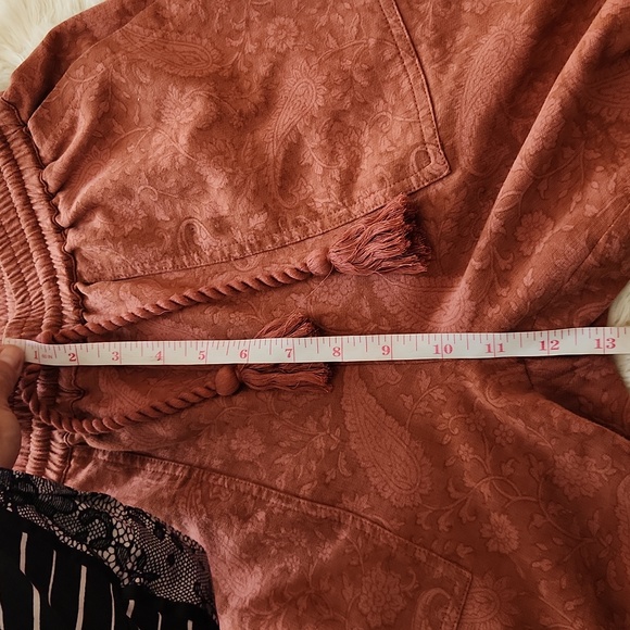 Cleobella Terracotta Paisley Print Jogger Pants Size Extra Small - Picture 10 of 14